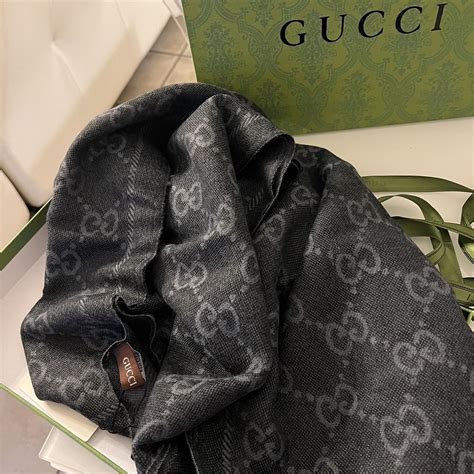 sciarpa gucci cachemere|gucci frayed scarf.